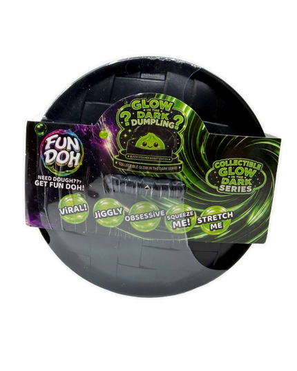 Fun Doh Glow-in-the-Dark Mystery Dumpling Squishy Toy Black