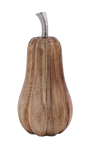 Mango Wood Gourd W/Stem