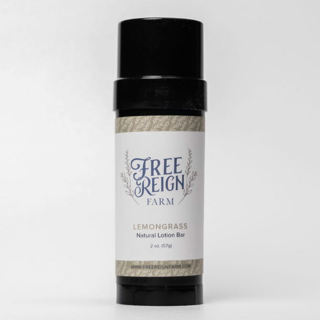 Lemongrass Natural Lotion Bar - Free Reign Farm image 0