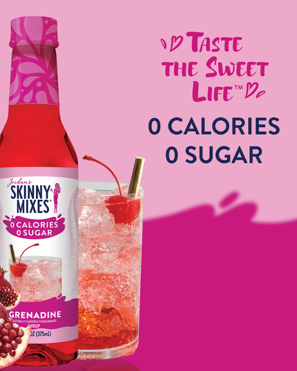 Sugar Free Grenadine Syrup - 375ml Bar Syrup Mixer