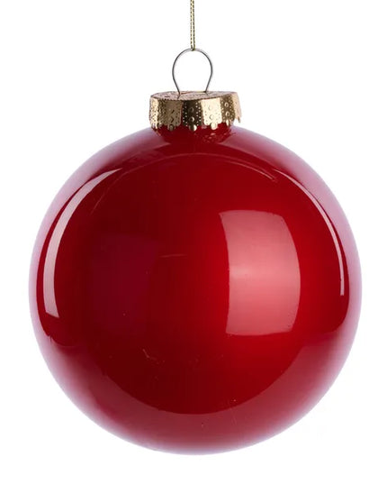 150mm Lacquer/Glass Look Ornament