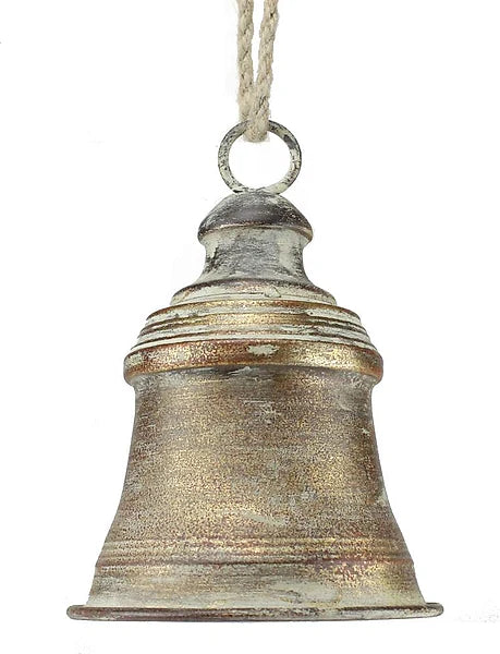 6.75"Hx5.5"Dia Metal Liberty Bell W/Jute