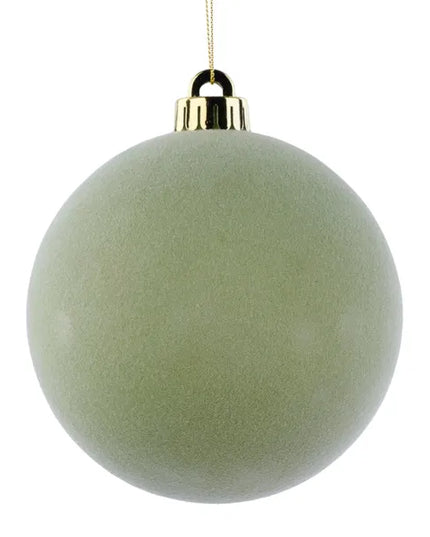 120mm Smooth Flocked Ball Ornament