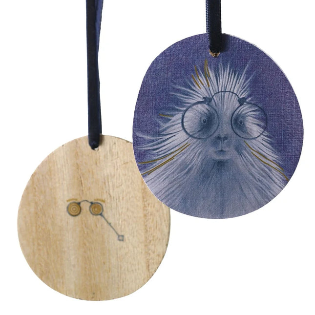 Wooden Distinguished Animal Ornament (Assorted)