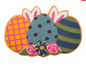 3 Egg & Bunny Coir Mat
