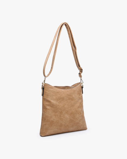 Emma 3 Compartment Crossbody w/ Snap Closure Purse