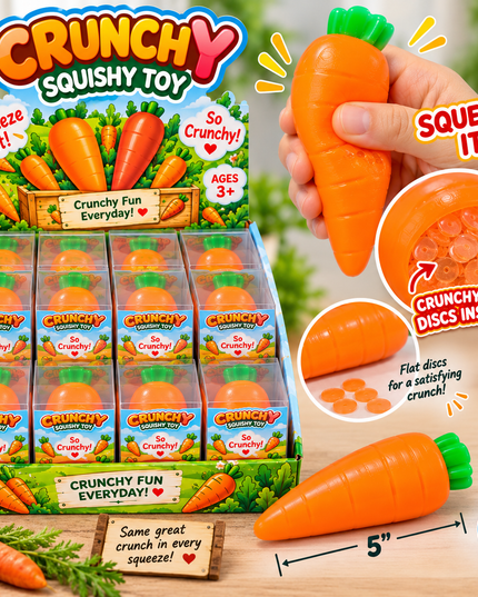Crunchy Carrot Squishy Toy