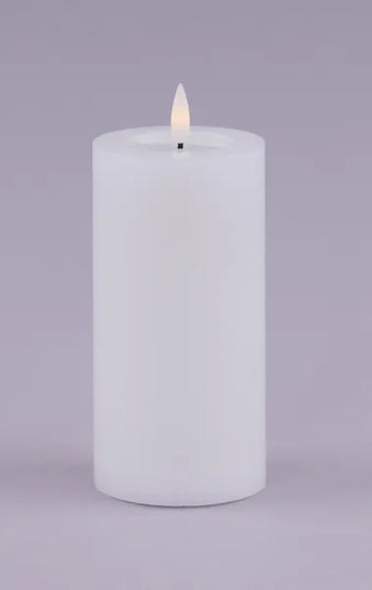 6"H x 3"Dia Flameless Melted-Look Candle