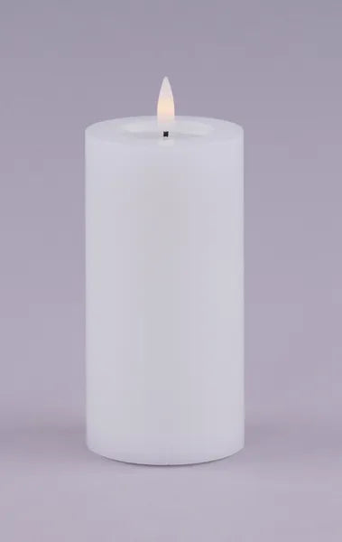 6"H x 3"Dia Flameless Melted-Look Candle