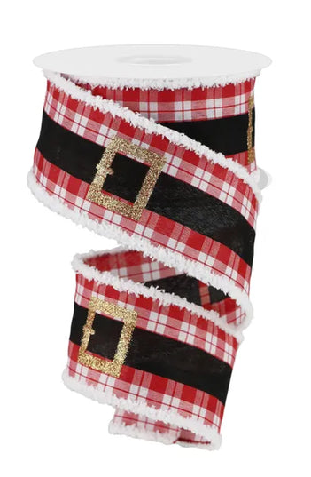 2.5" x 10yd Santas Belt On Woven W/Drift
