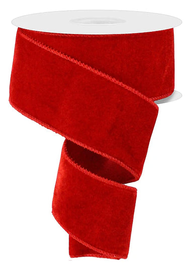 2.5"x10Y Velvet/Satin Backing (Assorted Colors)