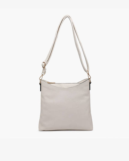 Emma 3 Compartment Crossbody w/ Snap Closure Purse