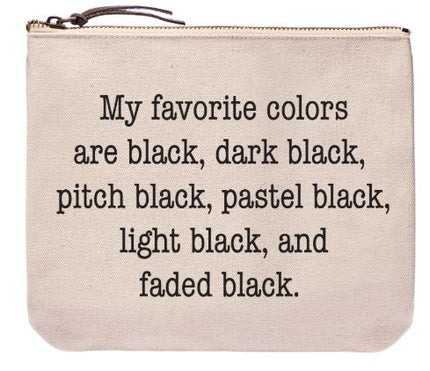 Favorite Color Zipper Pouch