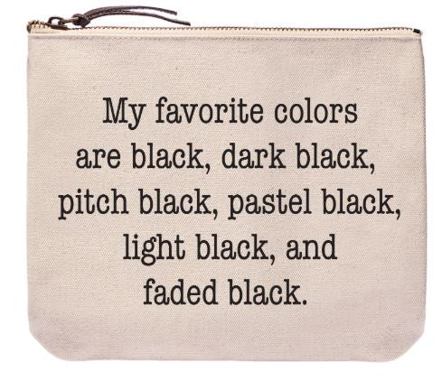 Favorite Color Zipper Pouch