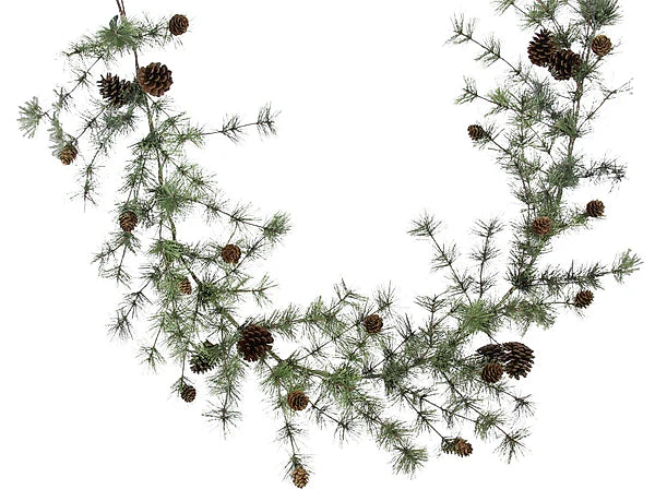 6'L Mini Pine/Pinecone Garland