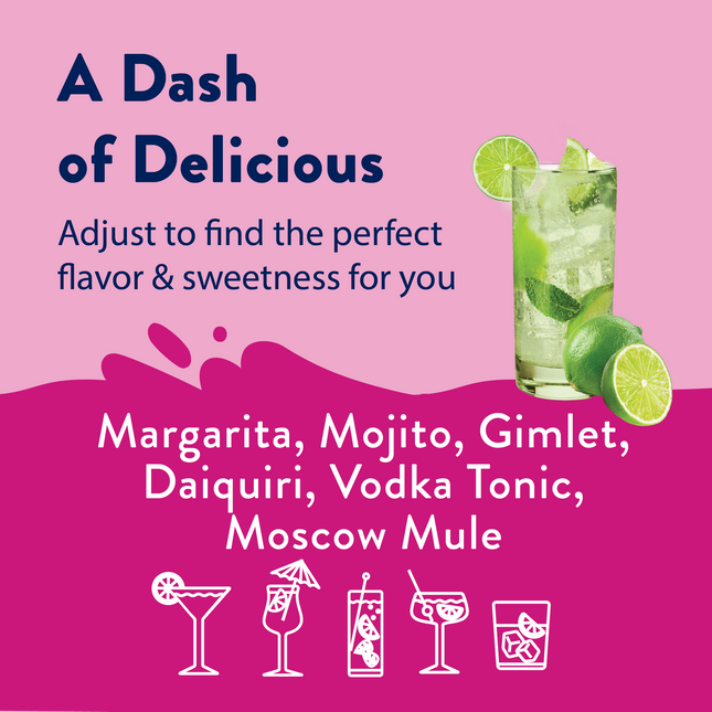 Sugar Free Lime Syrup - 375ml Bar Syrup Mixer