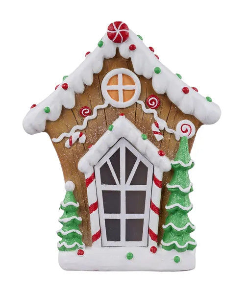 13"H x 10.5"L Gingerbread House