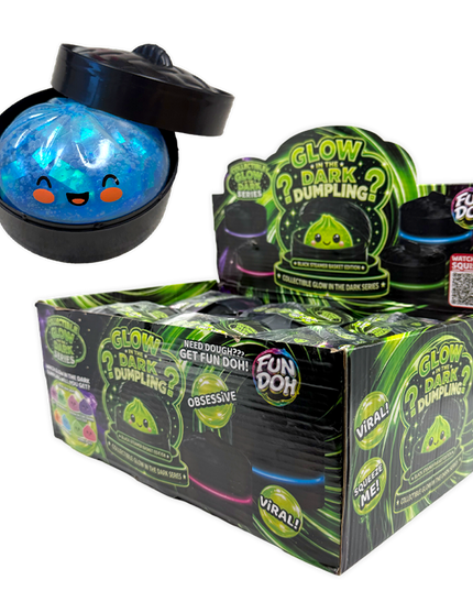 Fun Doh Glow-in-the-Dark Mystery Dumpling Squishy Toy Black