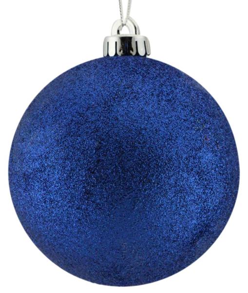 150MM Glittered Ball Royal Blue image 0