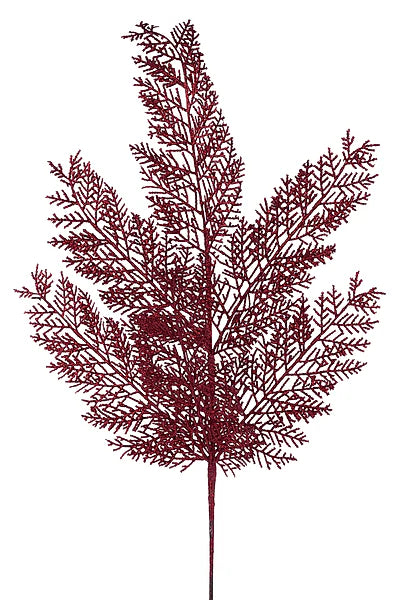 29" Glitter Fern Spray