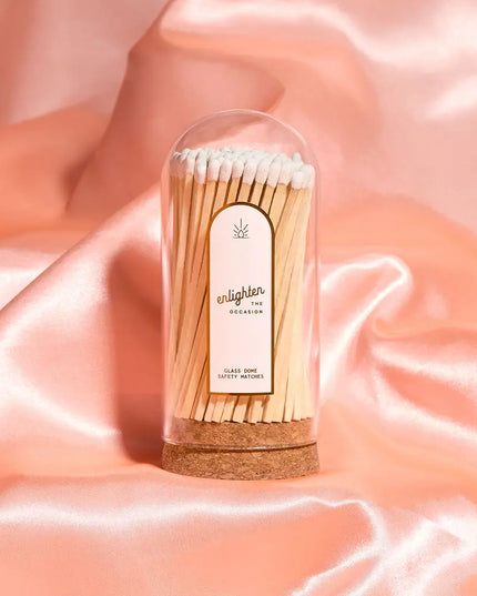 Corked Glass Dome with Matches