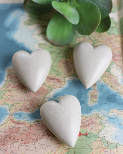 Ivory Stone Heart image 0