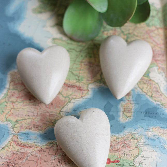 Ivory Stone Heart image 0
