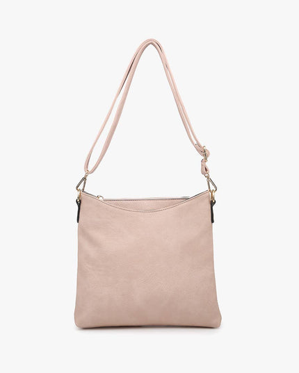 Emma 3 Compartment Crossbody w/ Snap Closure Purse
