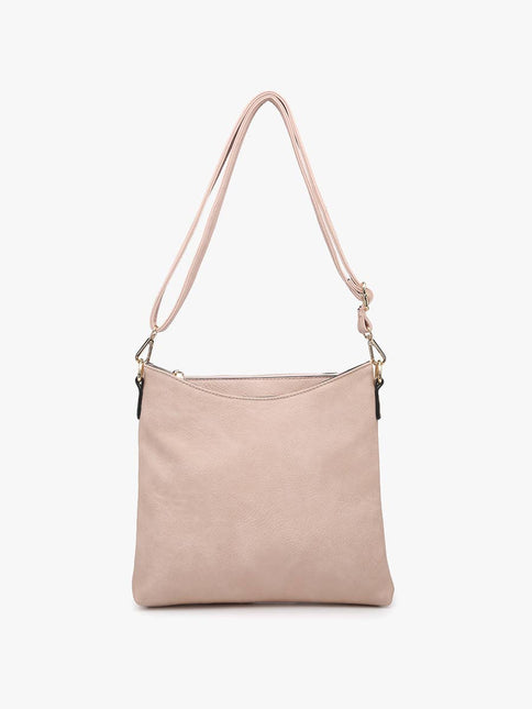 Emma 3 Compartment Crossbody w/ Snap Closure Purse