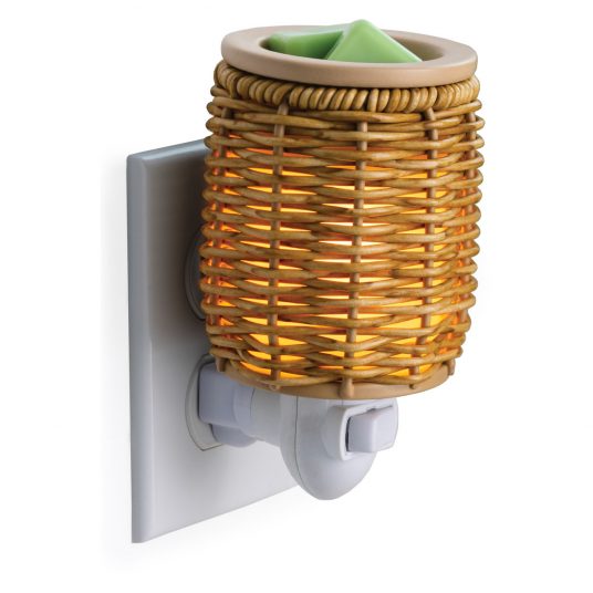 Wicker Lantern Pluggable Fragrance Warmer image 0