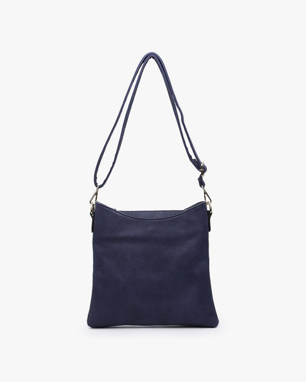 Emma 3 Compartment Crossbody w/ Snap Closure Purse