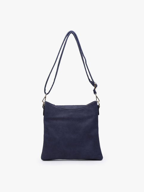 Emma 3 Compartment Crossbody w/ Snap Closure Purse