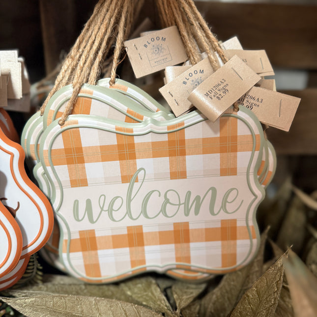 Welcome Metal Sign image 0
