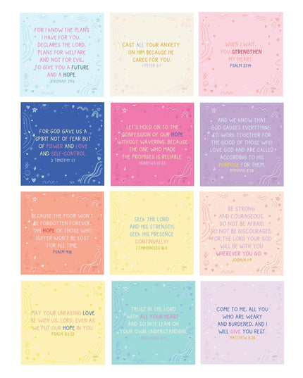 Verses Of Inspiration For Hope Desk Card Set