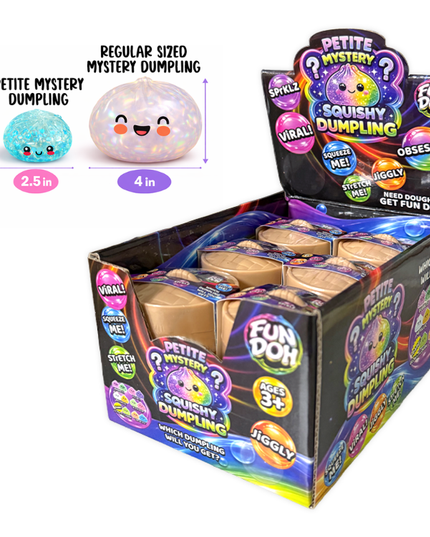 Fun Doh Petite (Mini) 2.5" Mystery Dumpling Squishy Toy