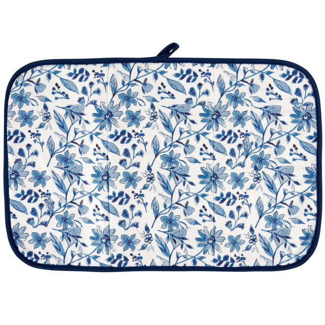 Blue Florals Drying Mat image 1