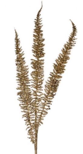 35" Glittered Fern Spray