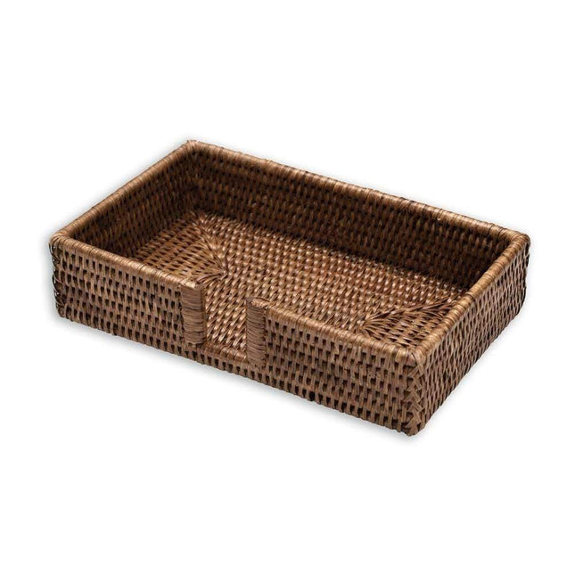 Rattan Scallop Guest Towel Holder