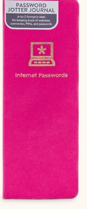 Hot Pink Password Jotter Journal