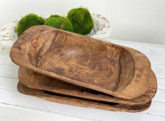 Long Carved Bowl