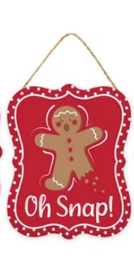 GINGERBREAD SIGN - MULTIPLE DESIGNS