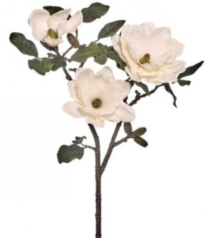 Triple Magnolia Bloom Spray 19"