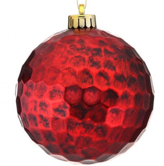 120mm Hammered VP Antique Ball Ornament