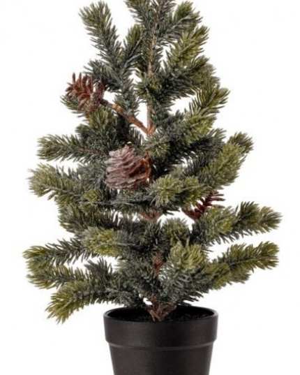 15" Potted Snowy Ridge Spruce Tree