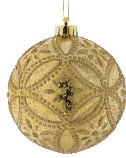 Mercury Glitter Floret Ornament