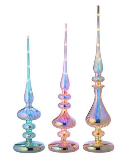 15-20" LED Glass Obelisk