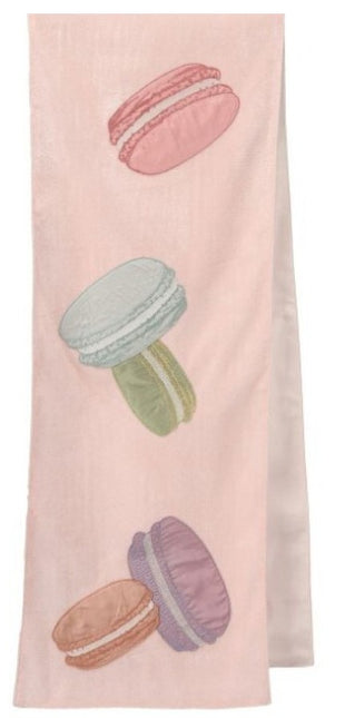 13" x 72" Velvet Macaroon Table Runner