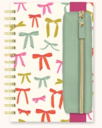 Put A Bow On It Oliver Notebook with Pen Pocket