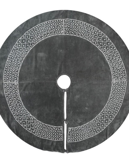 Vickerman Decorative 60" Blue Pearl Collection Christmas Tree Skirt