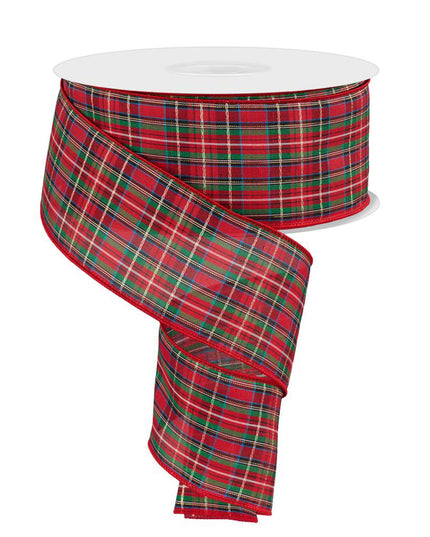 2.5" x 50yd Woven Plaid